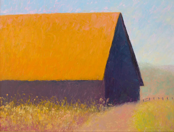 Barn at Valley Ford, 18x24 by Justina Selinger